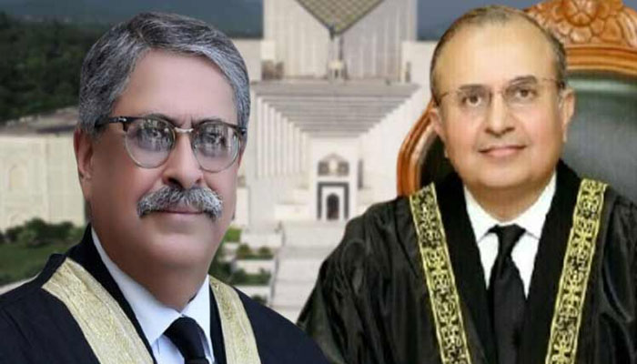 سپریم کورٹ کے جج جسٹس سید منصور علی شاہ ، جسٹس اطہر من اللہ نے استعفیٰ دے دیا