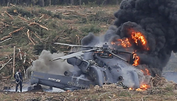 روس میں ہیلی کاپٹر گر کر تباہ، 4 افراد ہلاک اور 3 زخمی