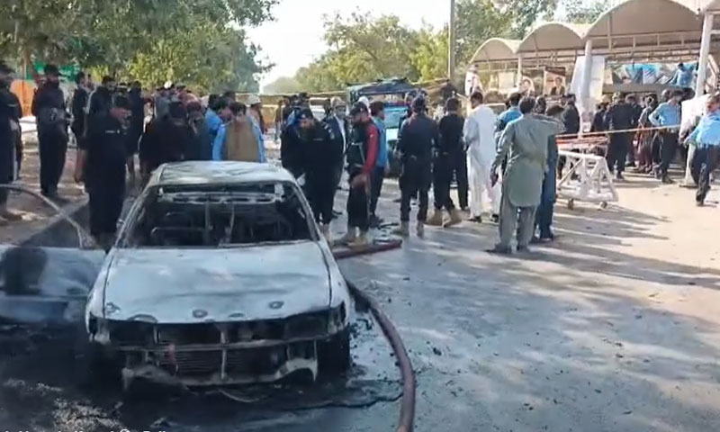 اسلام آباد کچہری کے باہر بھارتی اسپانسرڈ فتنہ الخوارج کا خودکش دھماکا ، 9 افراد شہید ، متعدد زخمی