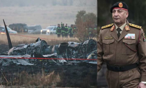 انقرہ میں طیارہ گر کر تباہ ، لیبیا کے آرمی چیف 4 ساتھیوں سمیت جاں بحق