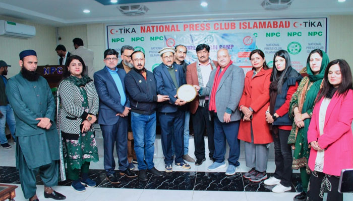 نیشنل پریس کلب اسلام آباد میں صحافیوں کے لیے ایک روزہ فری میڈیکل کیمپ کا انعقاد