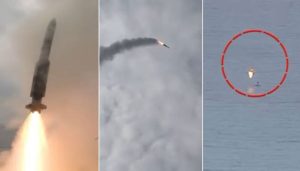 پاک بحریہ کا زمین سے فضا میں مار کرنے والے میزائل کا کامیاب تجربہ